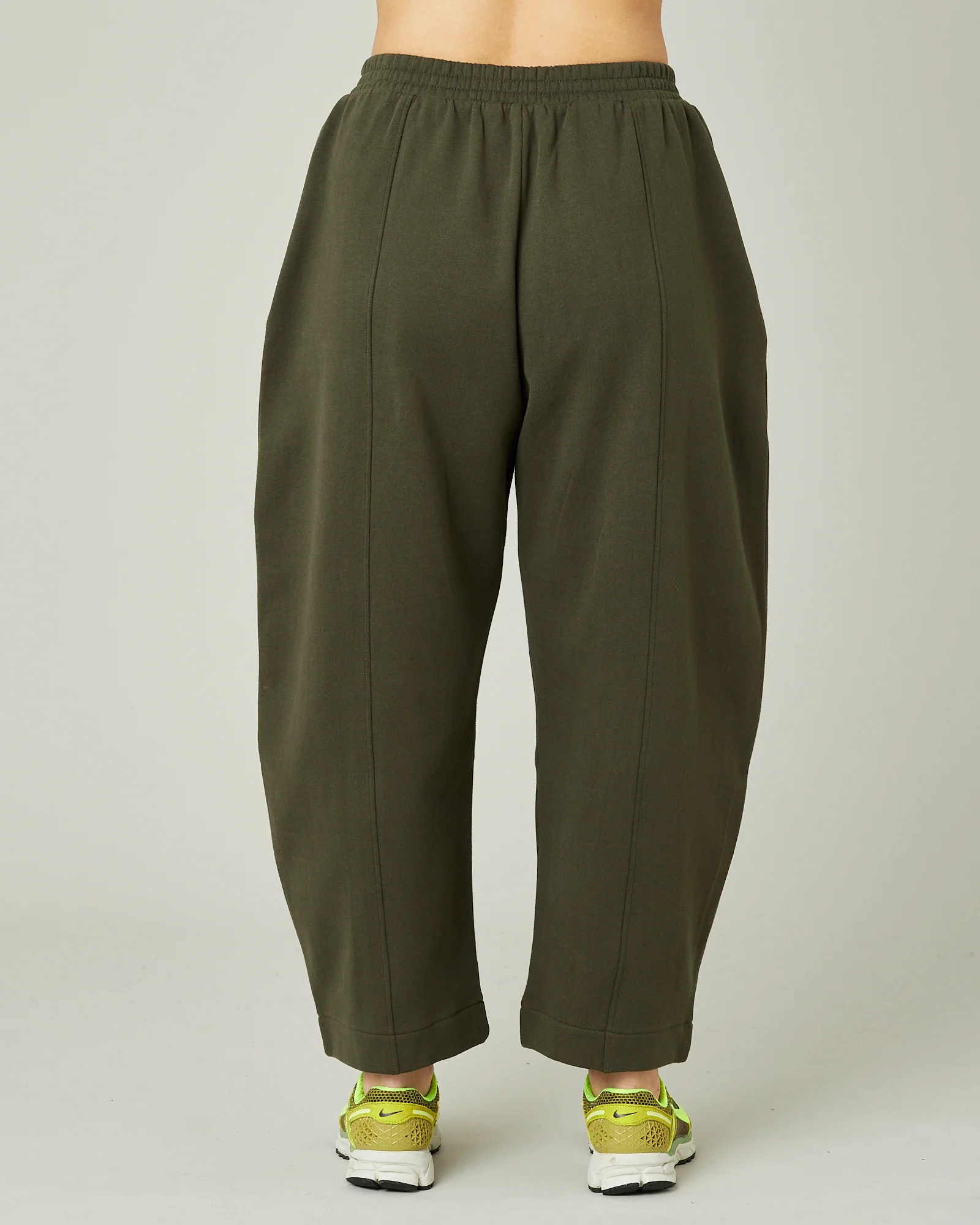 Mabel Olive Fleeceback Jersey Trousers - Image 4
