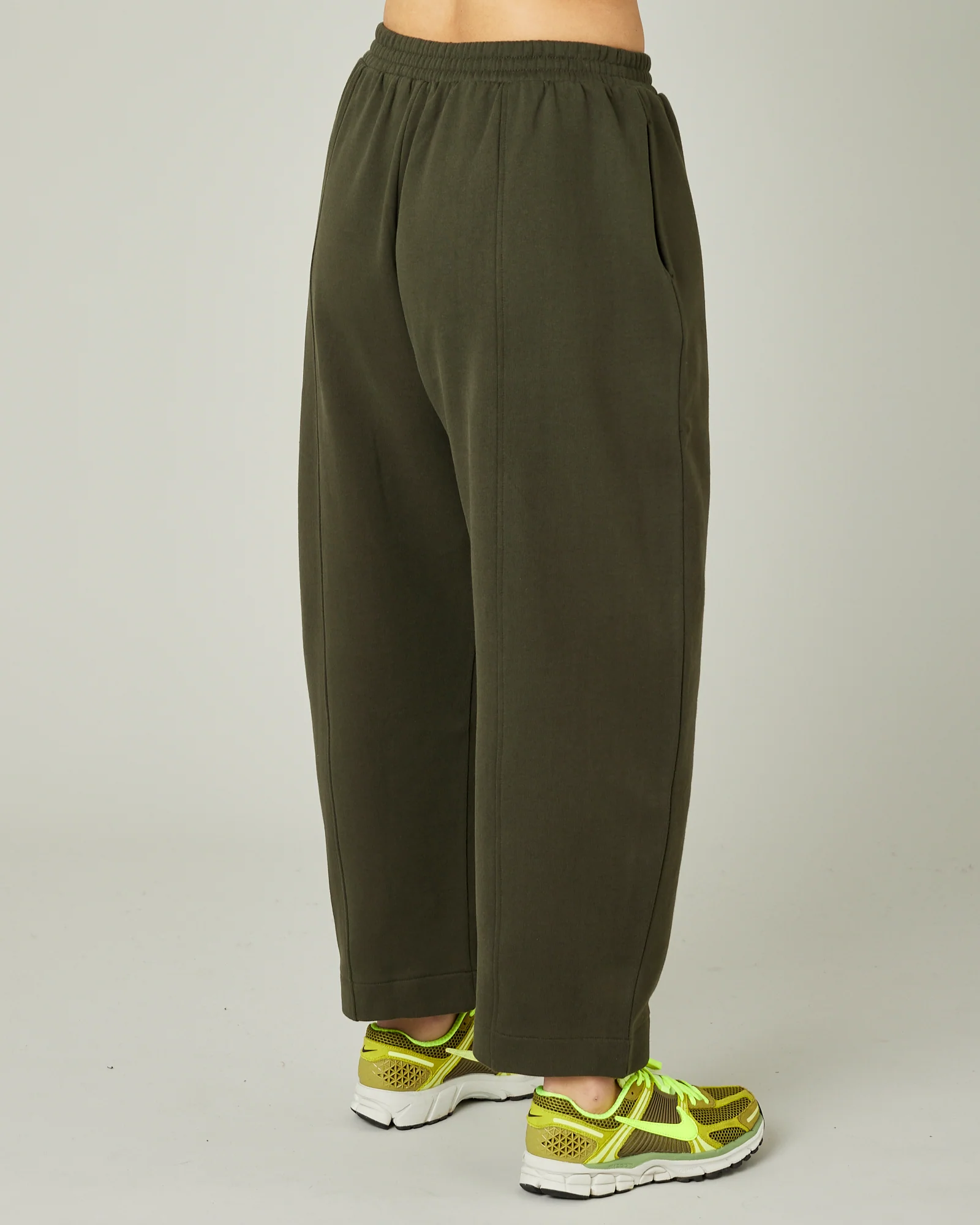 Mabel Olive Fleeceback Jersey Trousers - Image 5