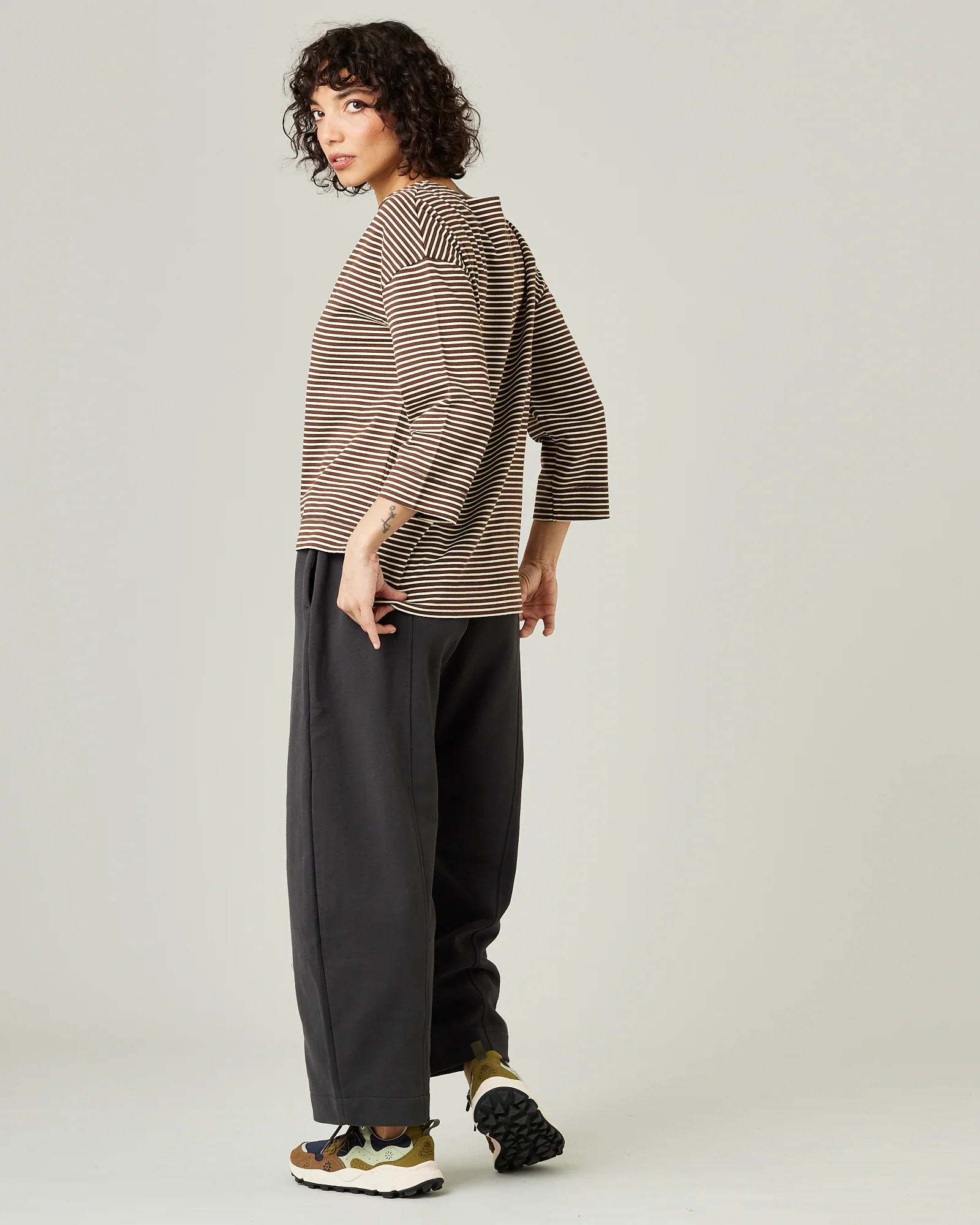 Mabel Slate Fleeceback Jersey Trousers - Image 11