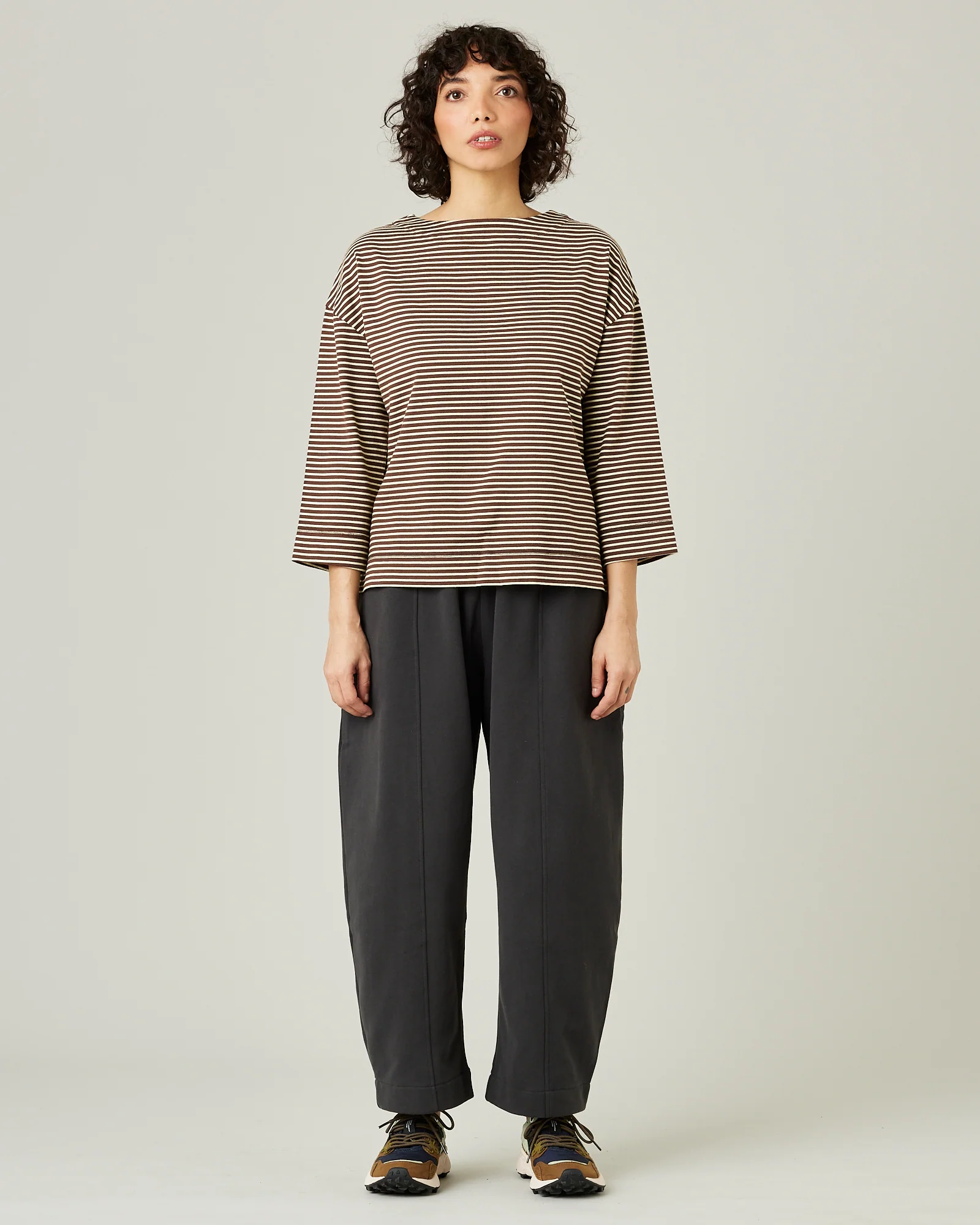 Mabel Slate Fleeceback Jersey Trousers - Image 5