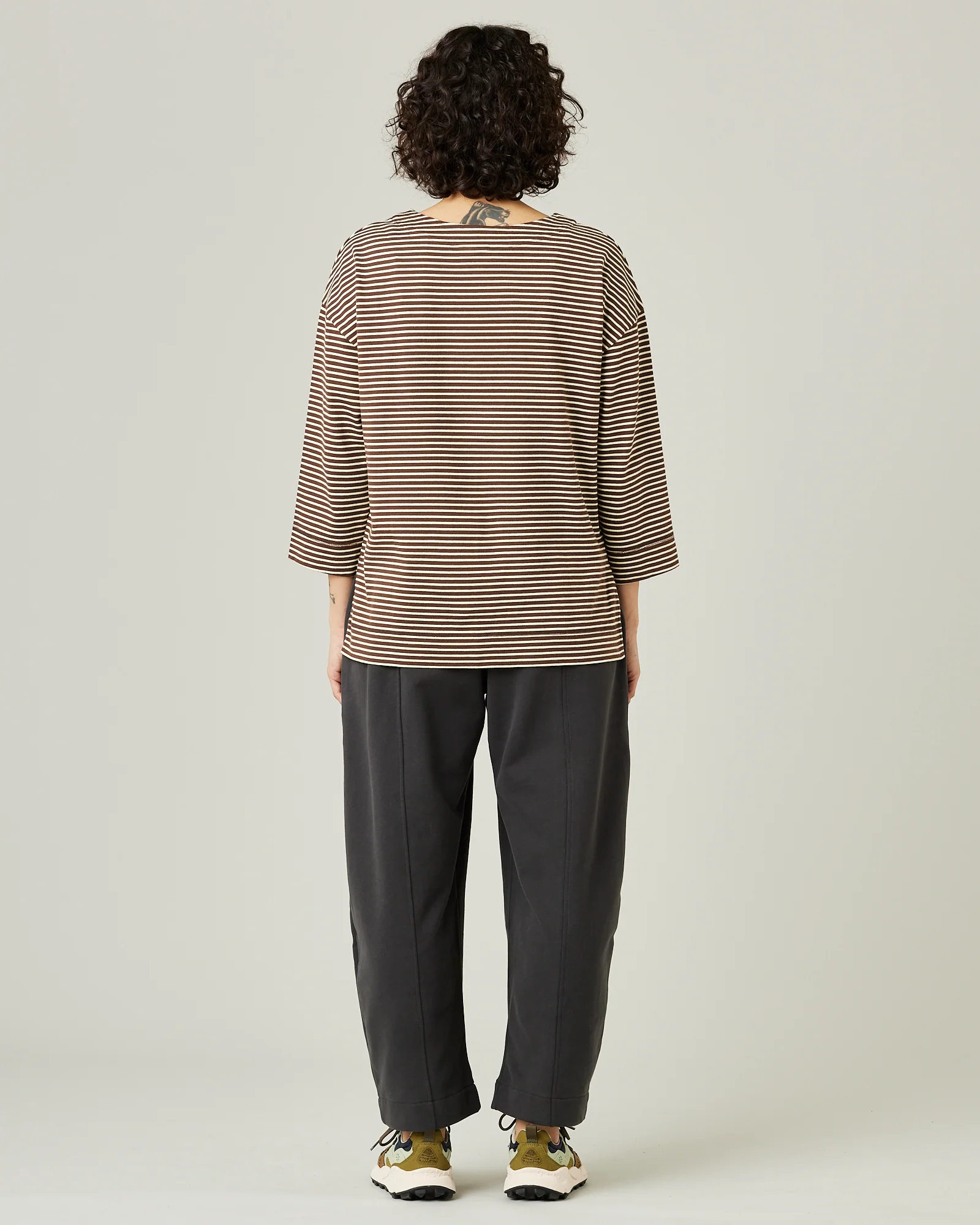 Mabel Slate Fleeceback Jersey Trousers - Image 7