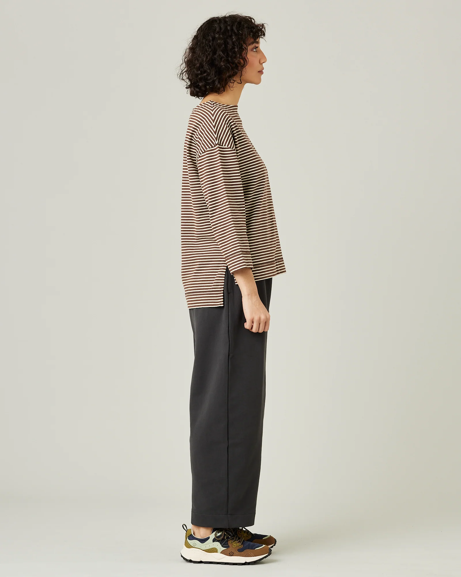 Mabel Slate Fleeceback Jersey Trousers - Image 8