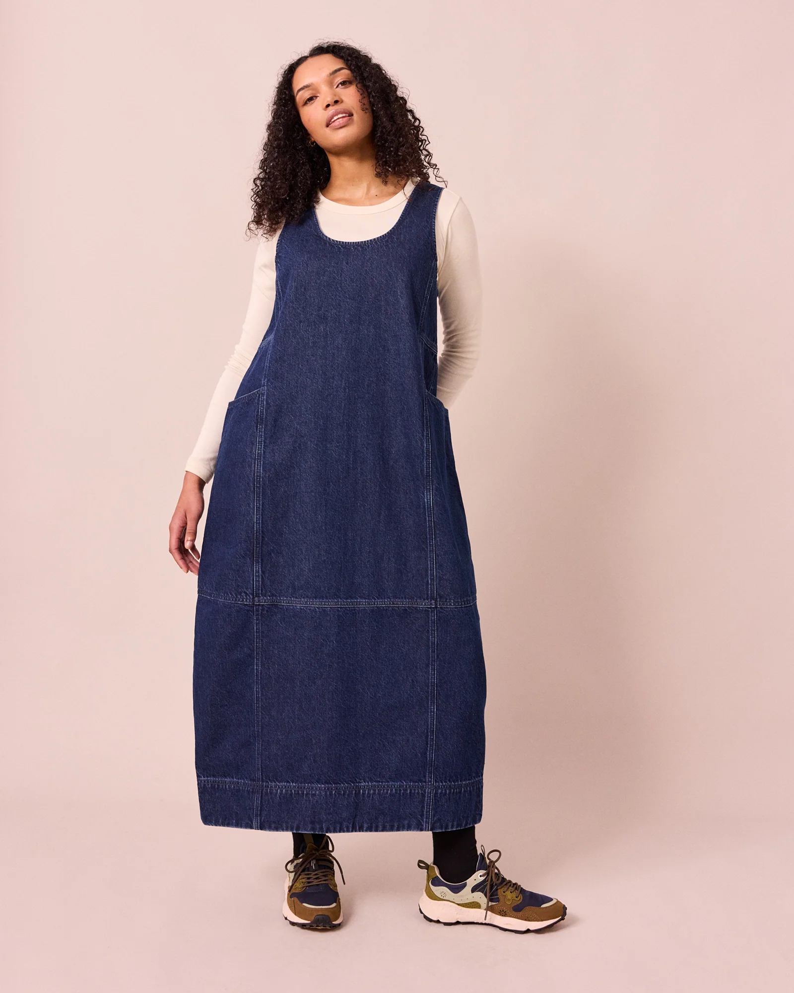 Naima Mid Blue Denim Dress - Image 4