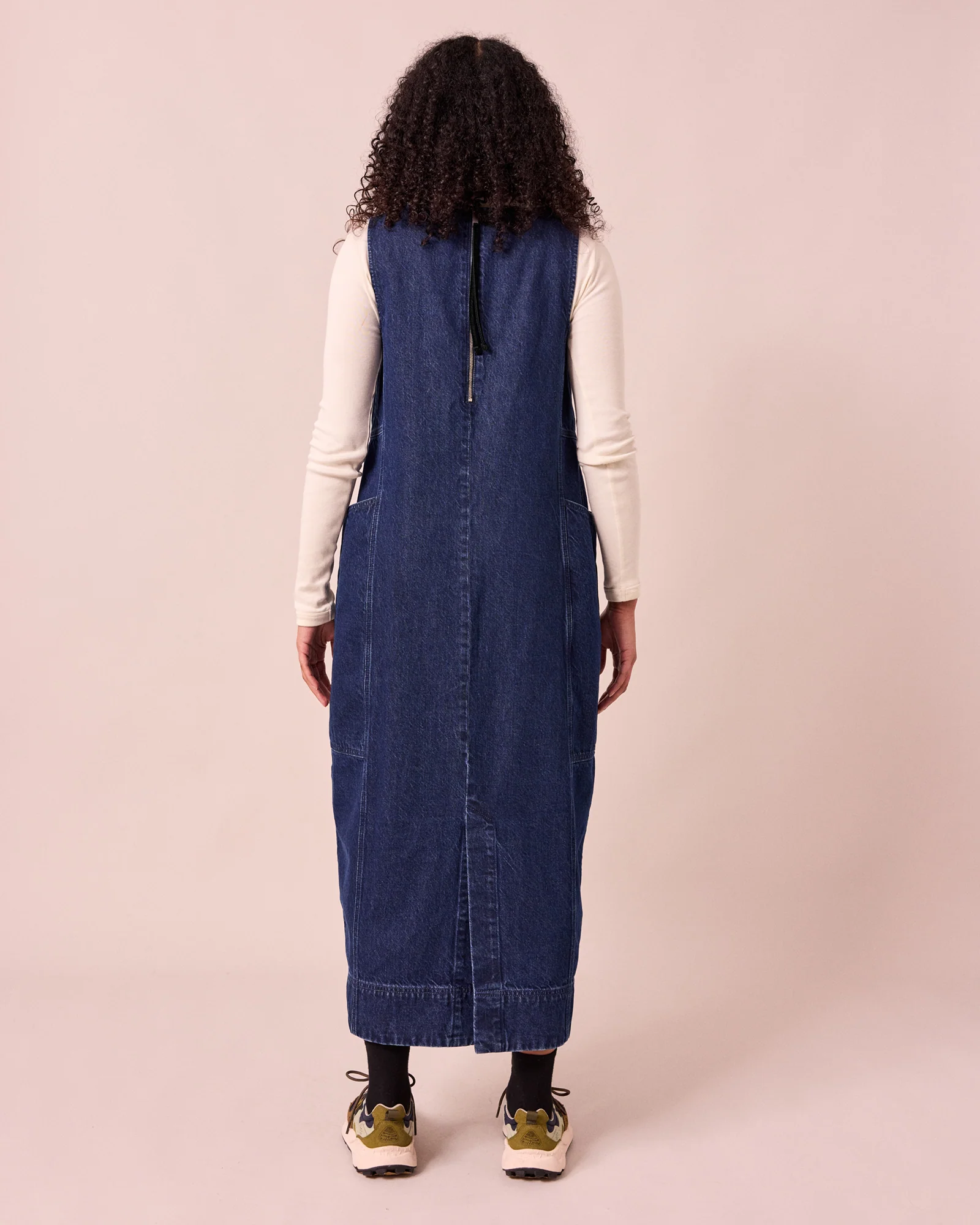 Naima Mid Blue Denim Dress - Image 5