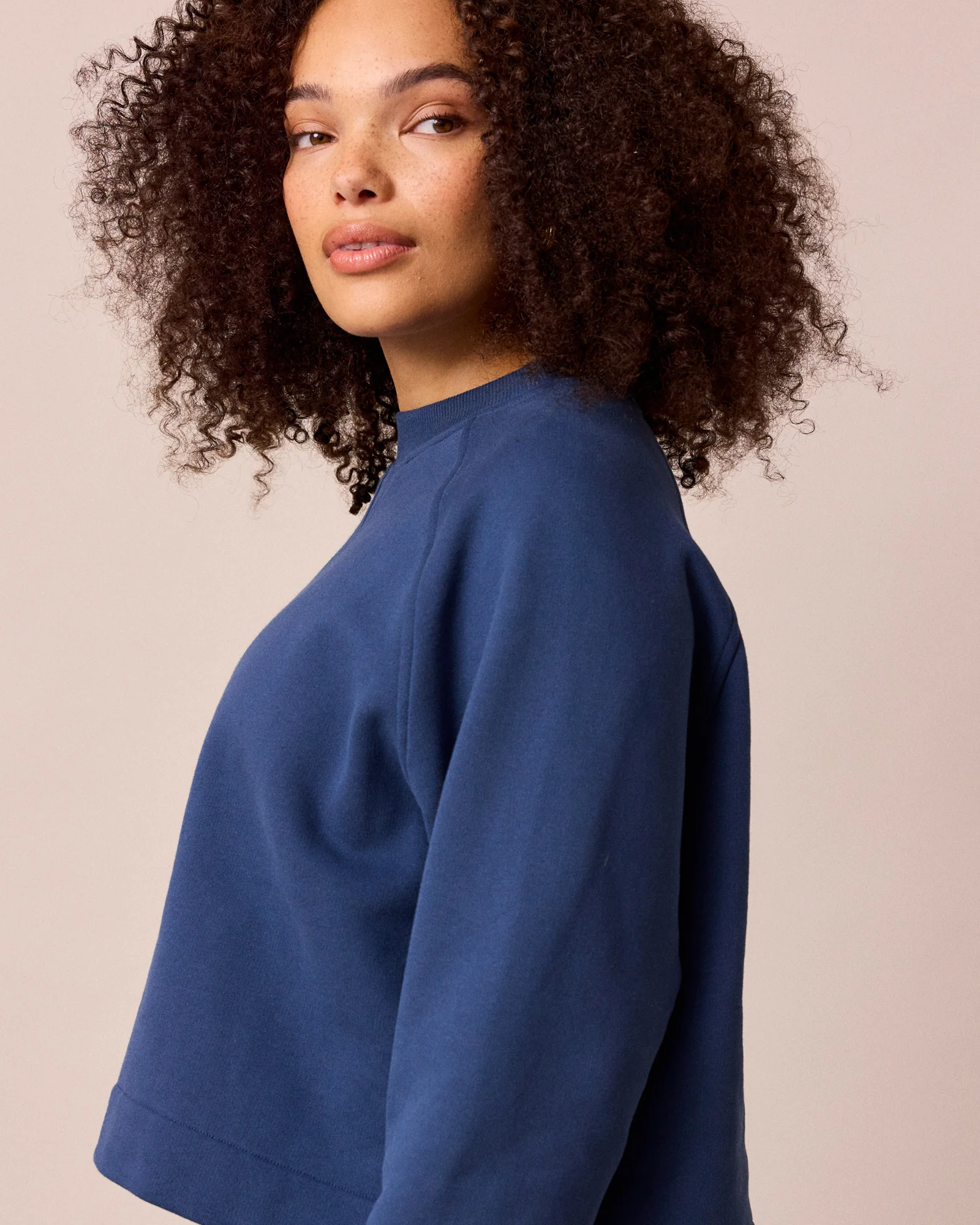 Noa French Navy Fleeceback Jersey Jumper - Image 3