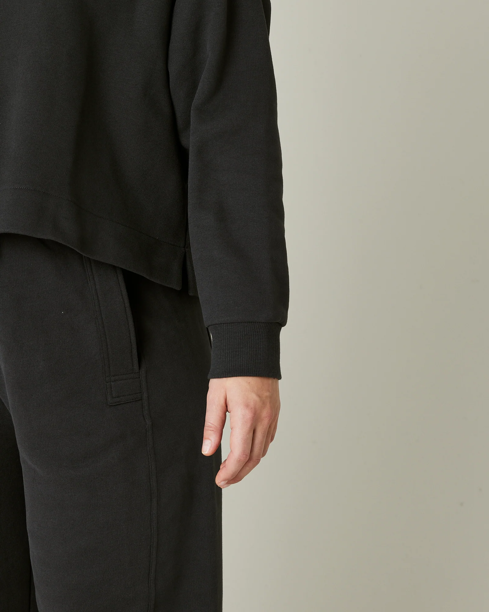 Noa Slate Fleeceback Jersey Jumper - Image 16