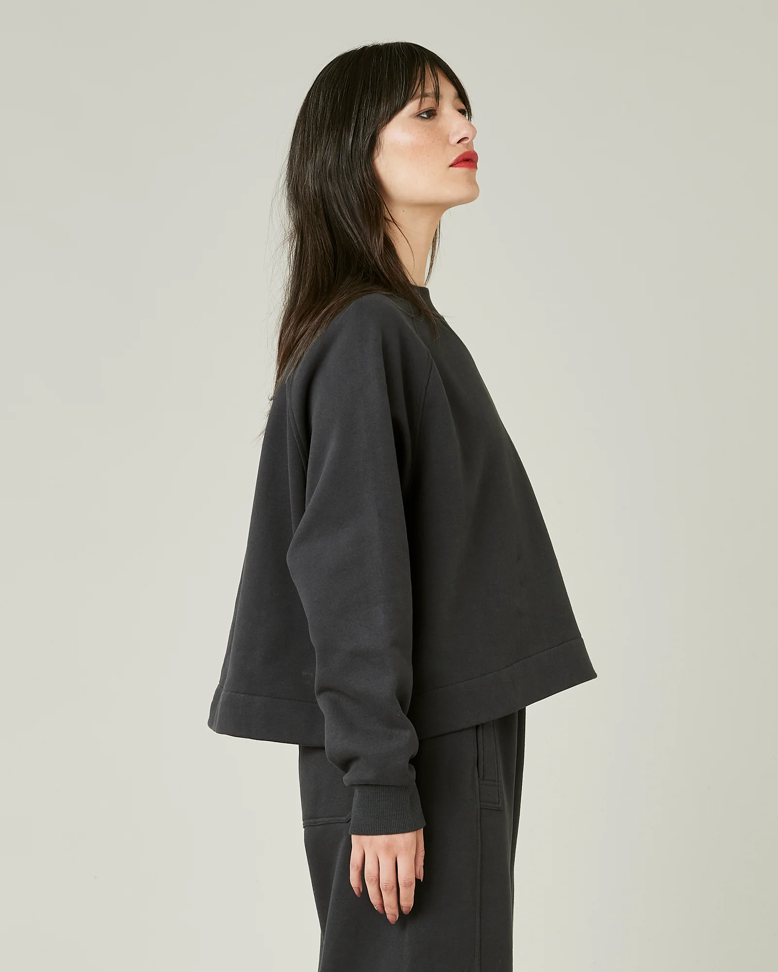 Noa Slate Fleeceback Jersey Jumper - Image 4