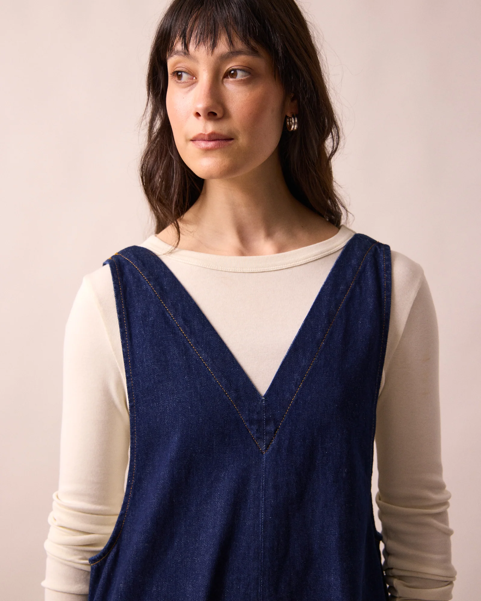 Ottie Dark Blue Denim Jumpsuit - Image 3