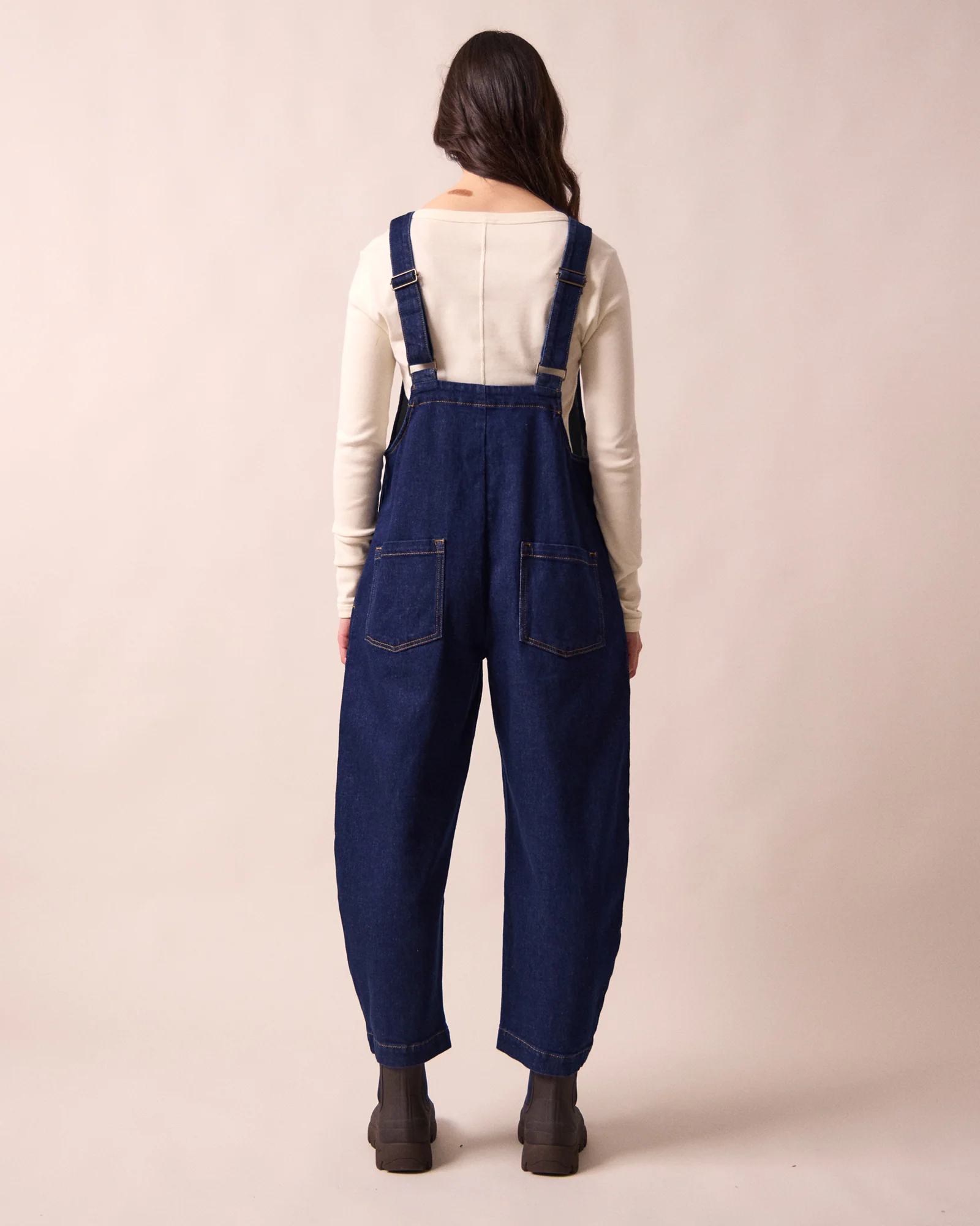 Ottie Dark Blue Denim Jumpsuit - Image 4