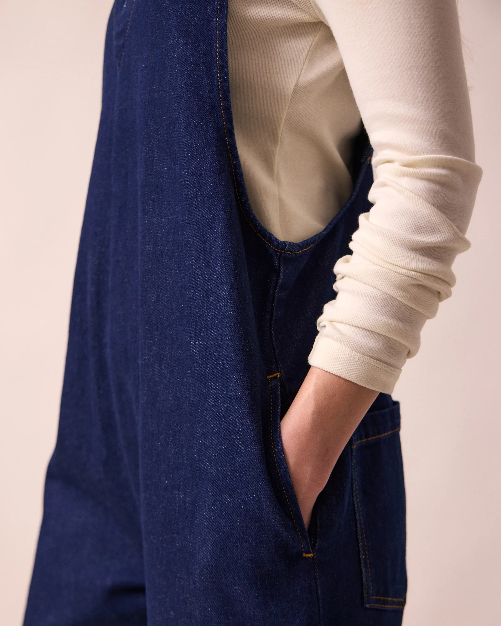 Ottie Dark Blue Denim Jumpsuit - Image 5