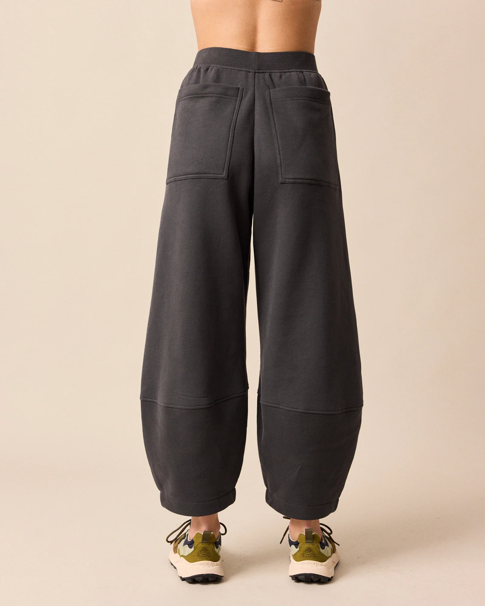 Pascale Slate Fleeceback Jersey Trousers - Image 4