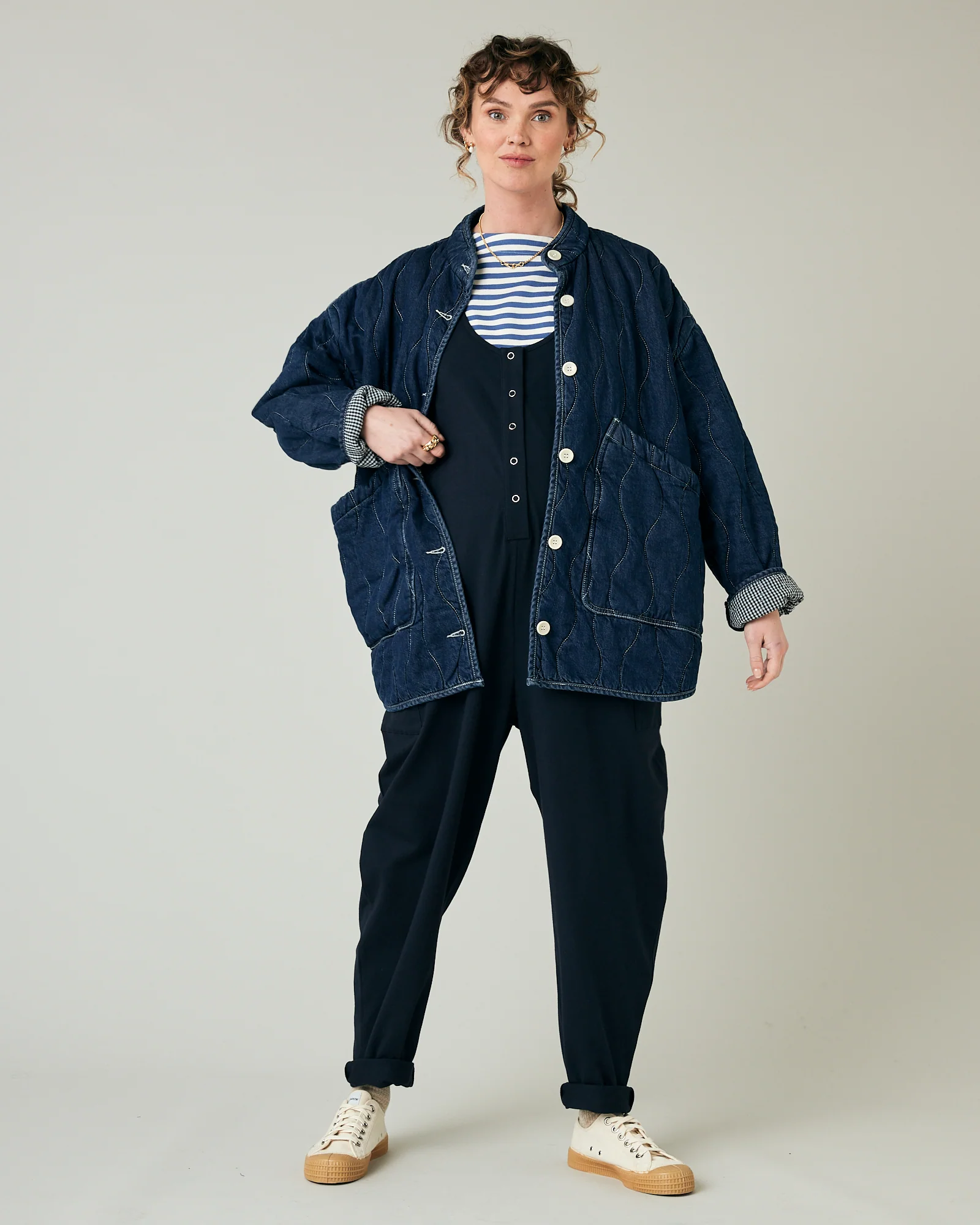 Poppy Jumpsuit - Midnight Navy - Image 11