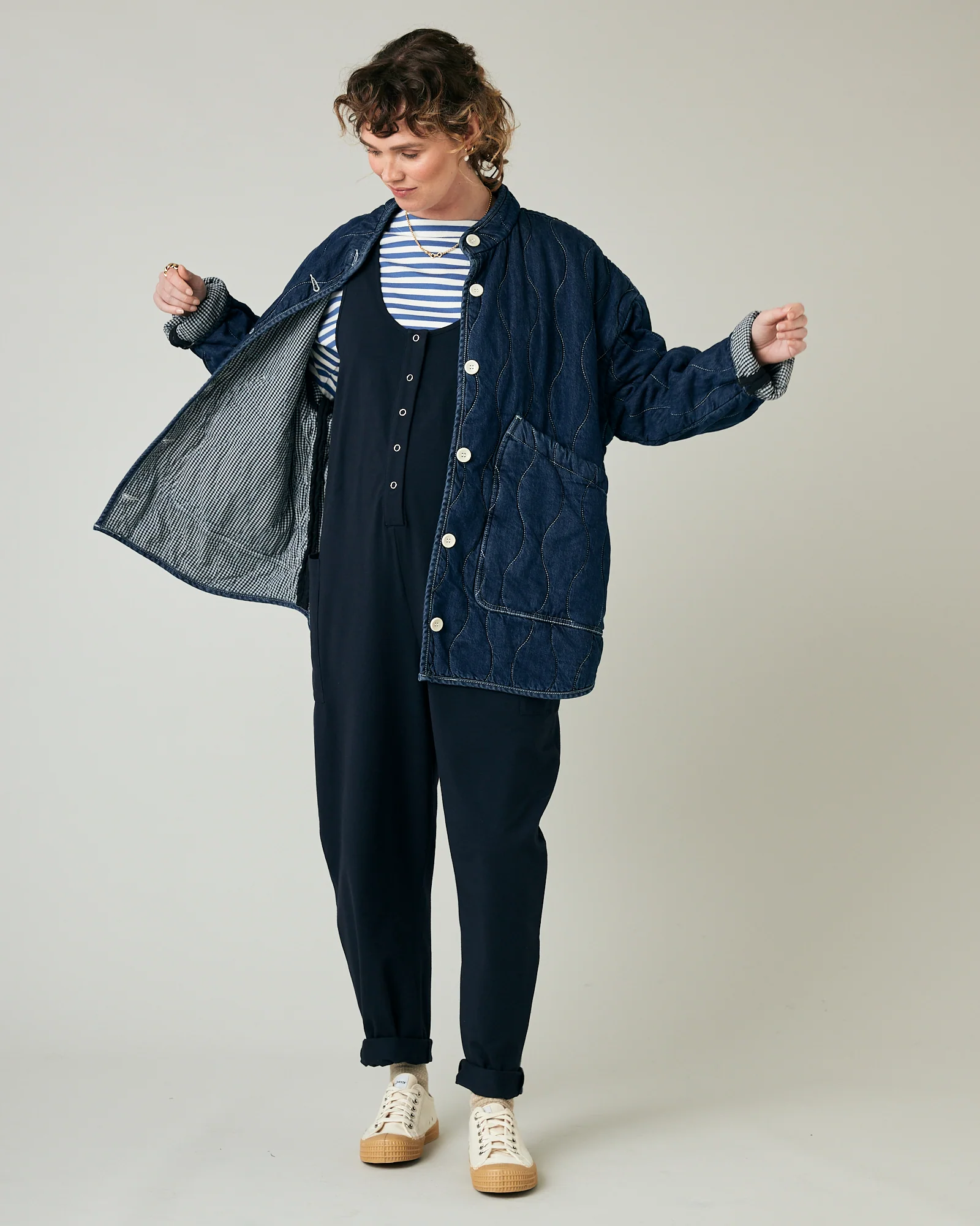 Poppy Jumpsuit - Midnight Navy - Image 8