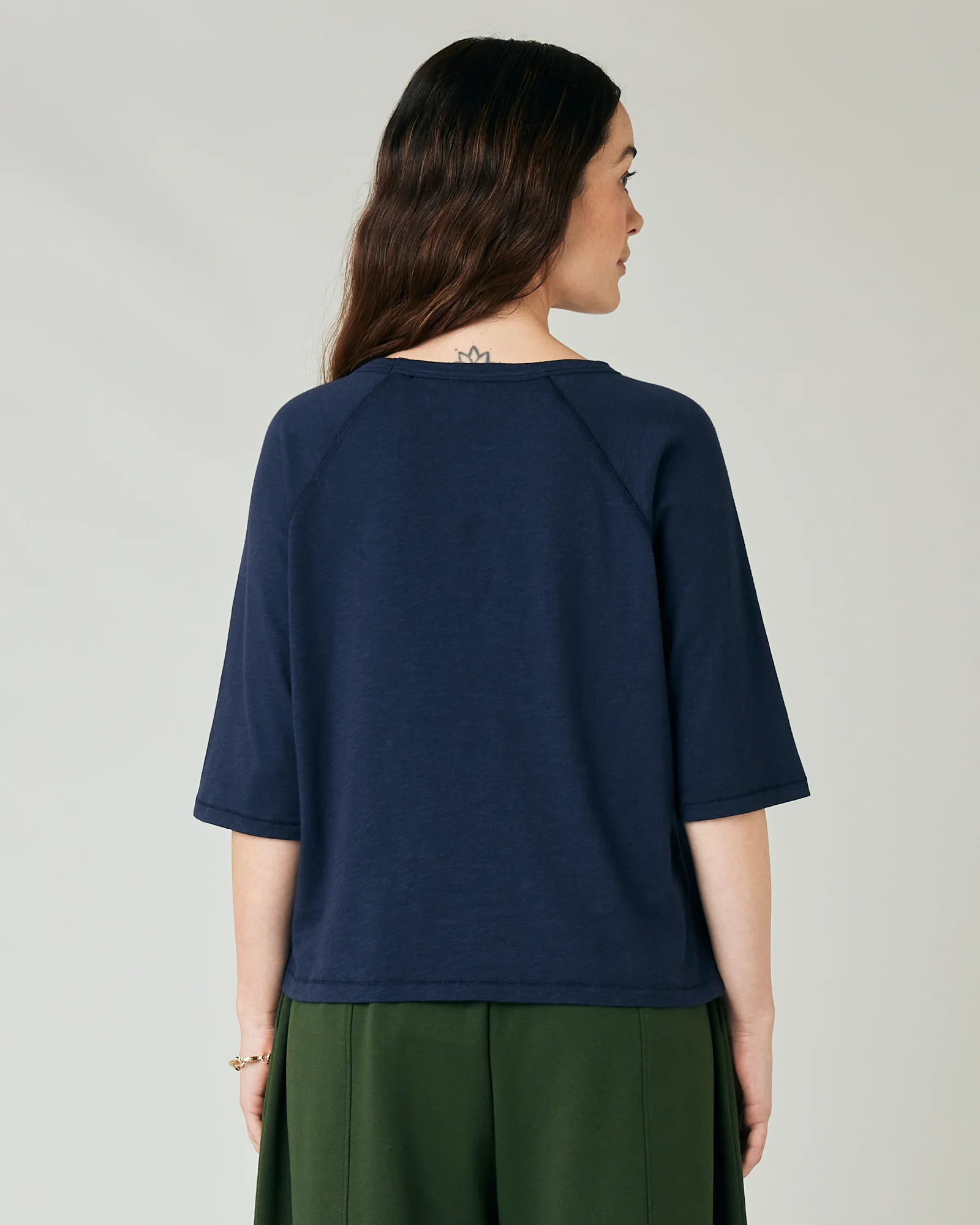 Raglan Top Navy - Image 3