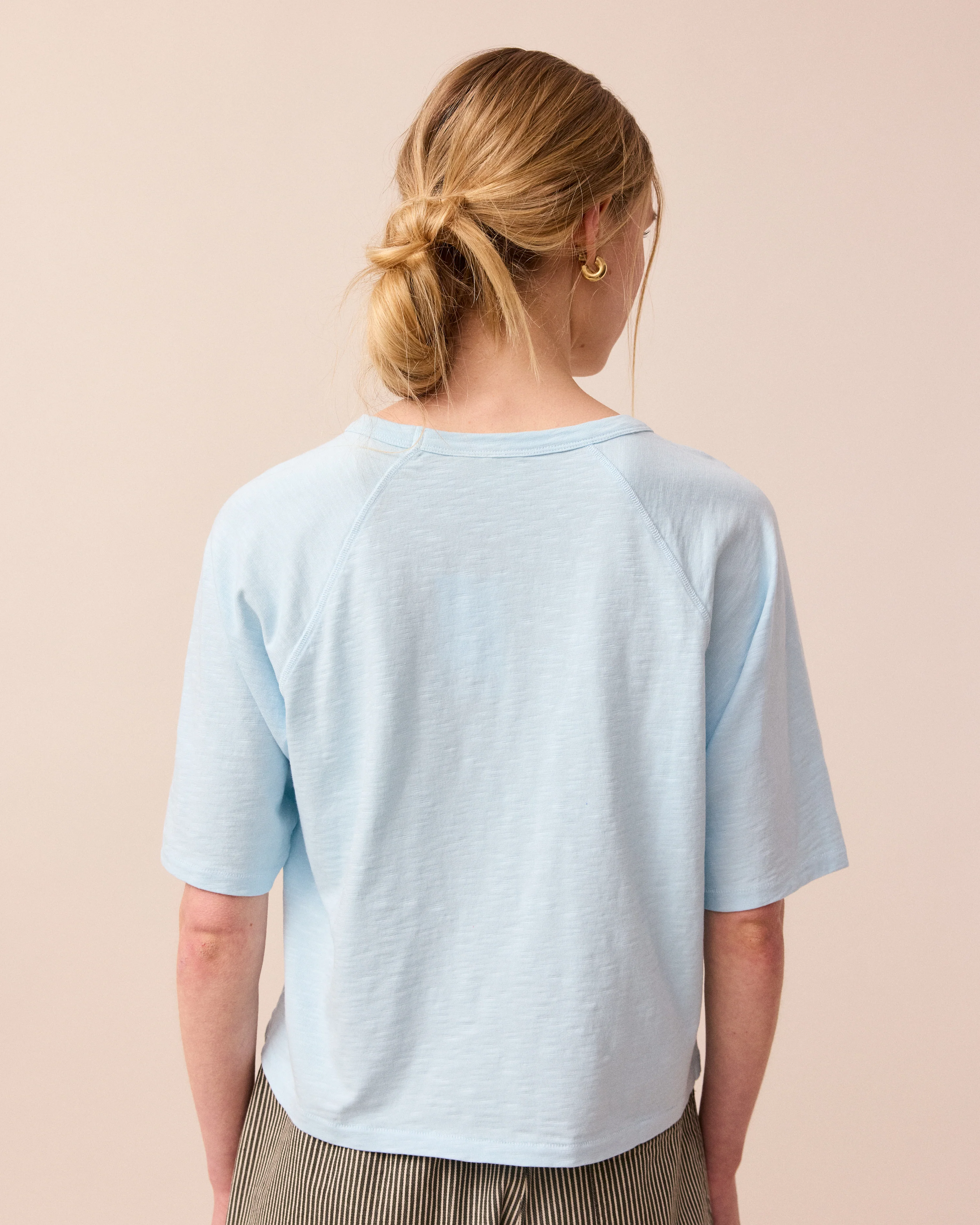 Raglan Top Sky Blue - Image 3