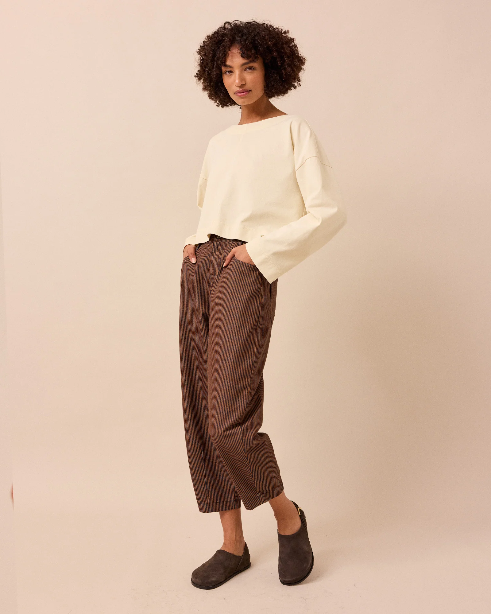 Remi Rust Hickory Stripe Denim Jeans - Image 3