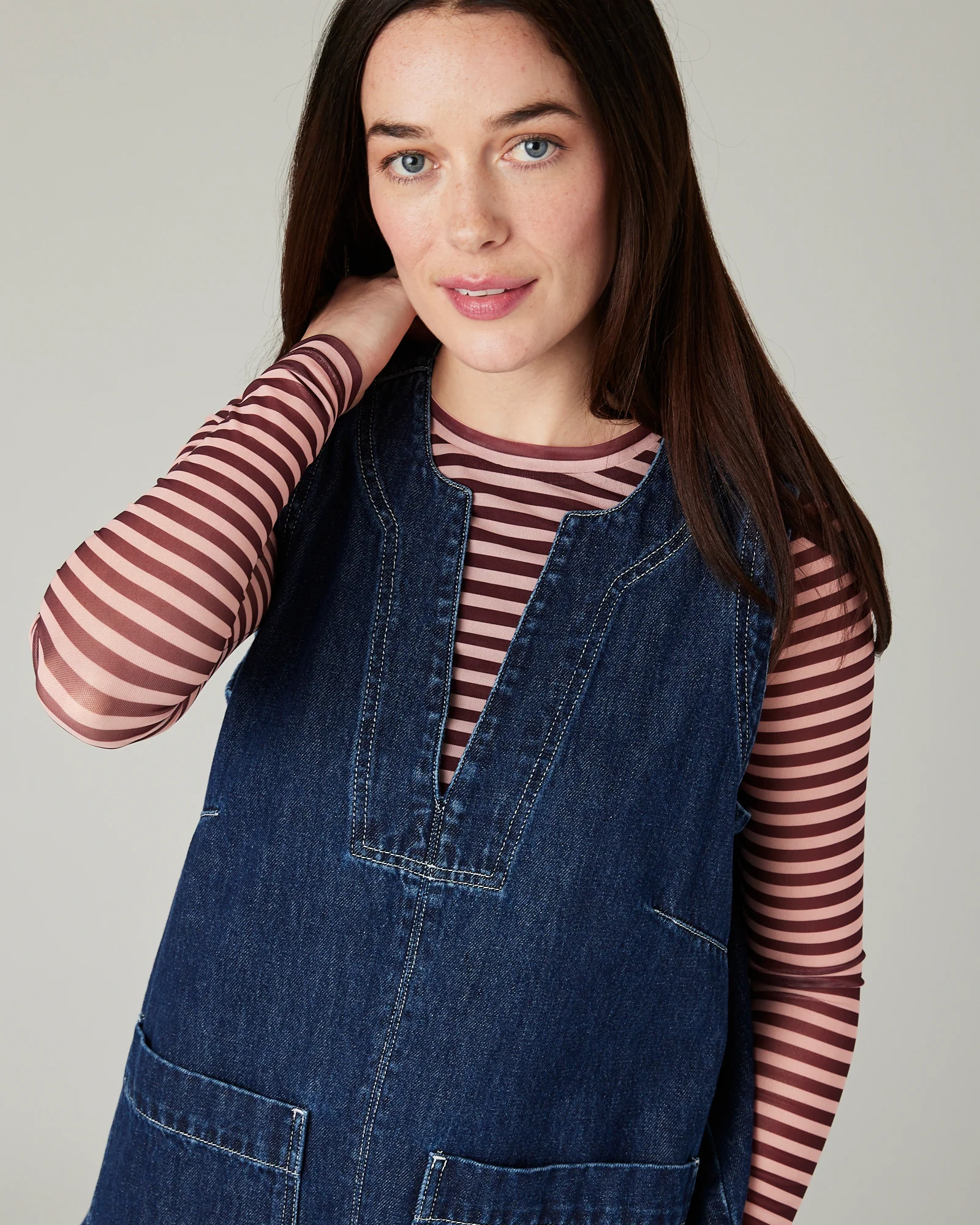 Tabby Dark Wash Denim Tunic - Image 10