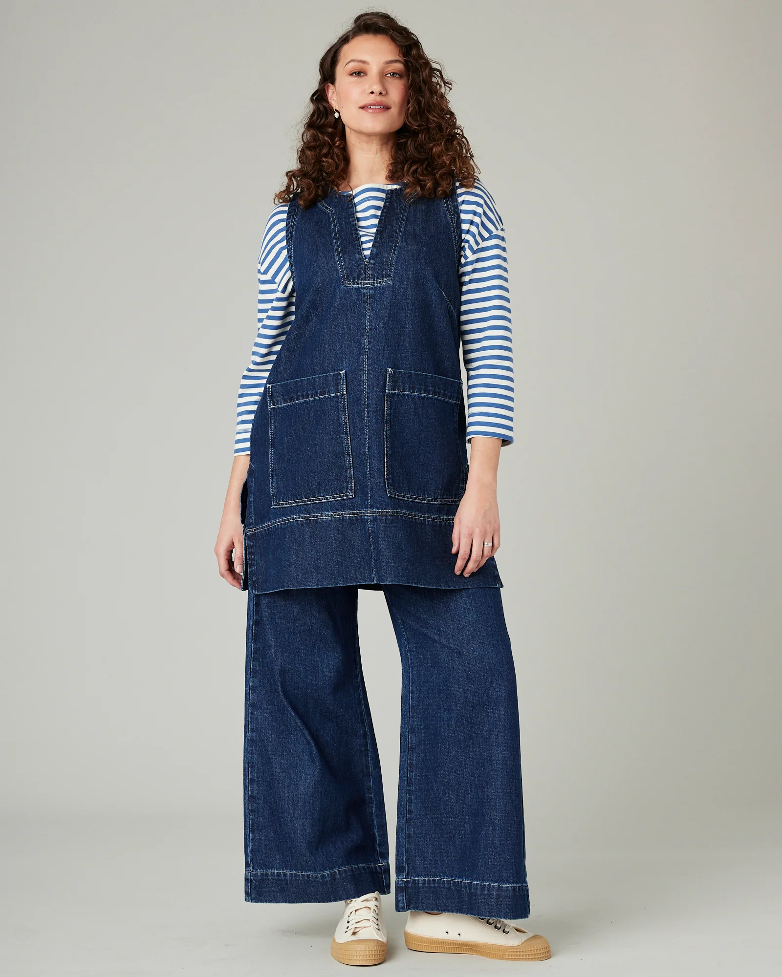 Tabby Dark Wash Denim Tunic - Image 13