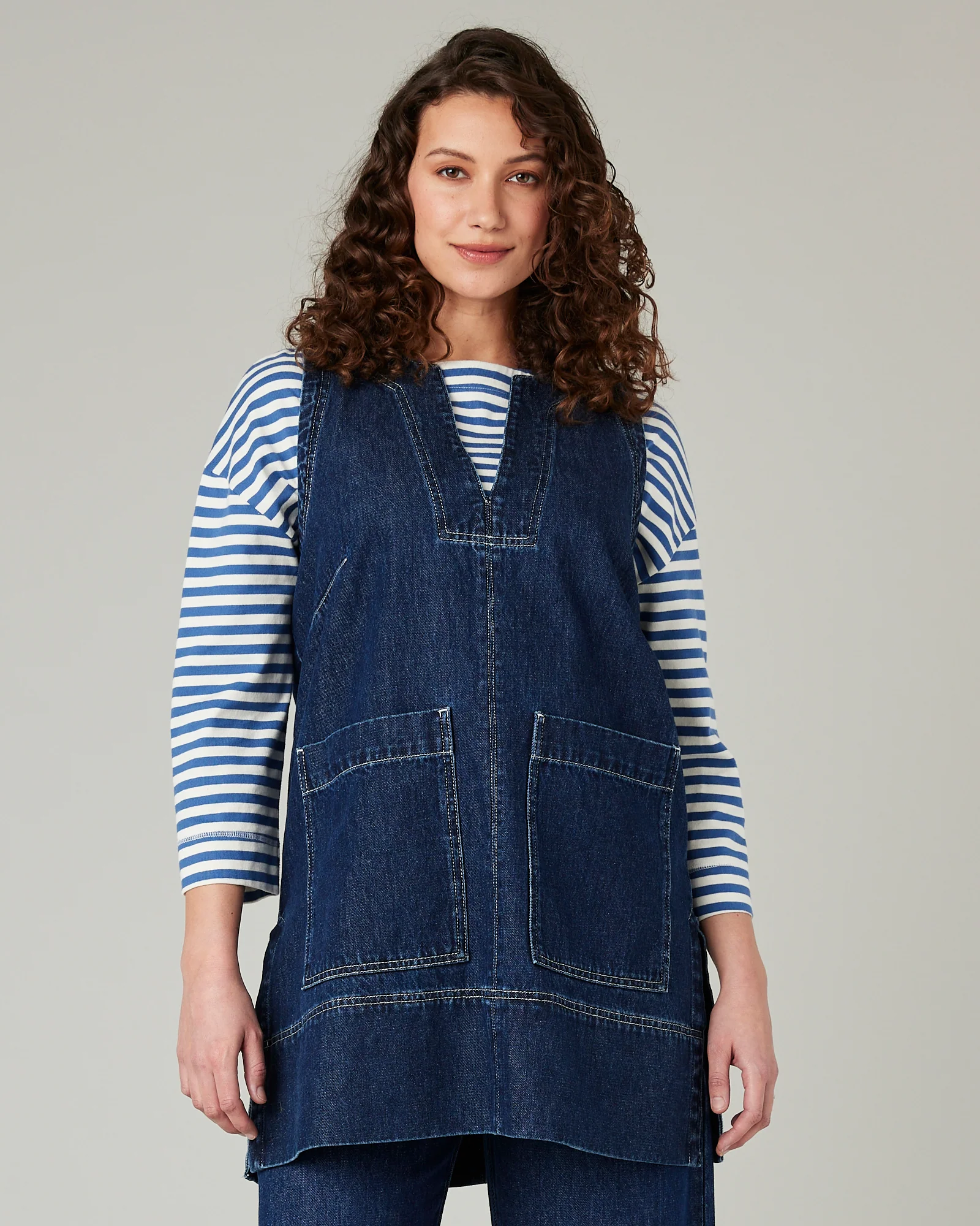 Tabby Dark Wash Denim Tunic - Image 14