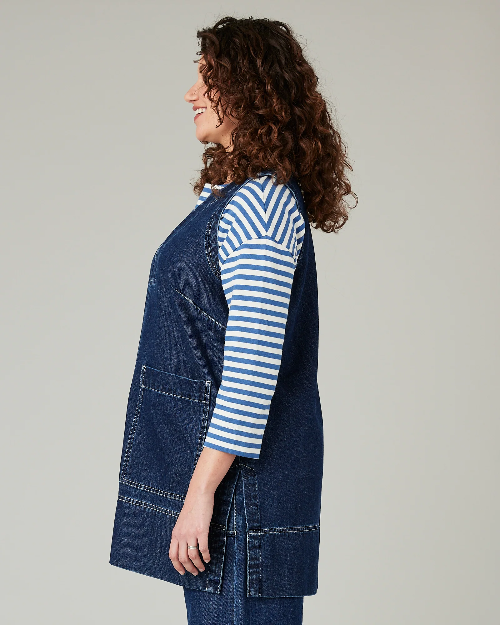 Tabby Dark Wash Denim Tunic - Image 15