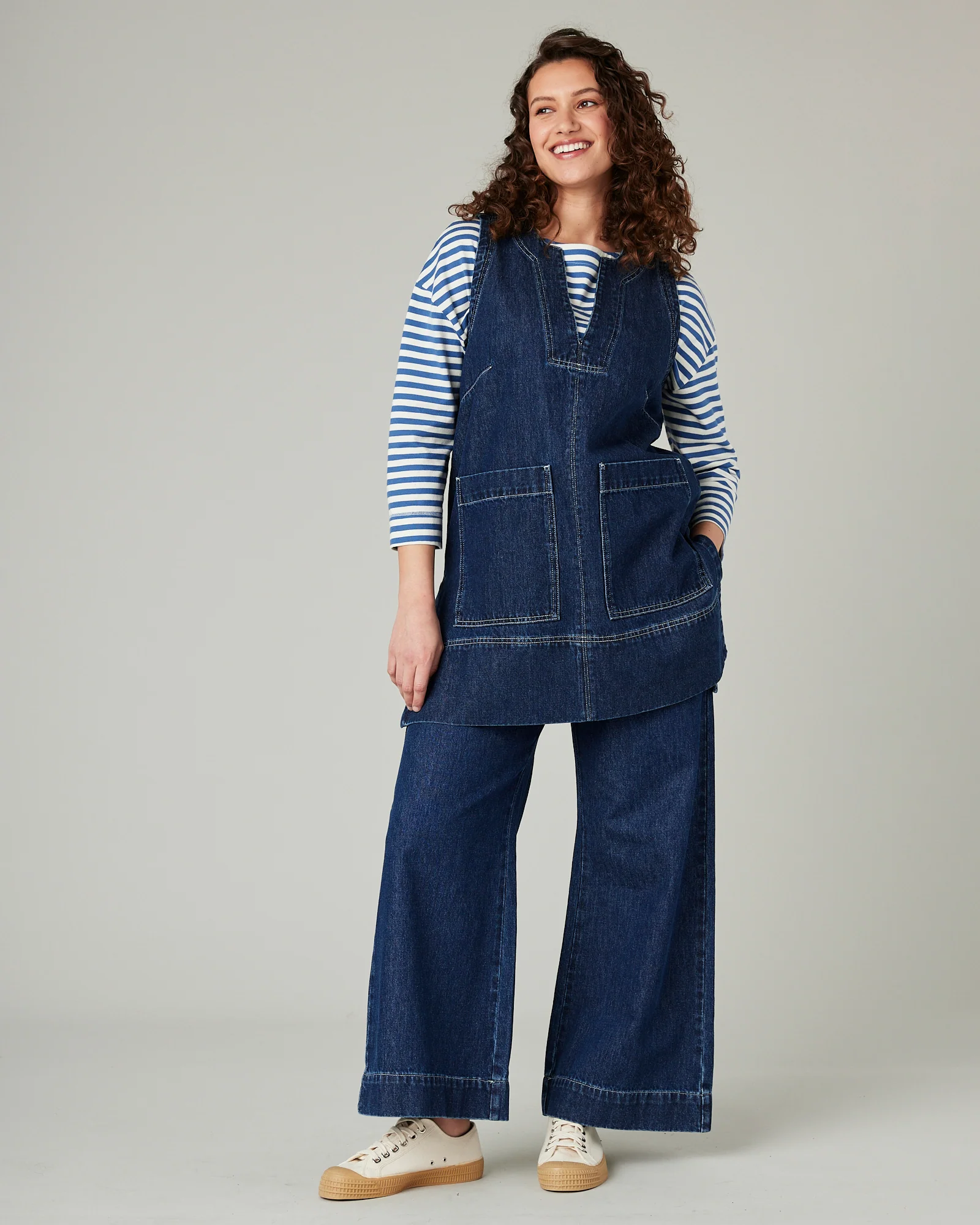 Tabby Dark Wash Denim Tunic - Image 18