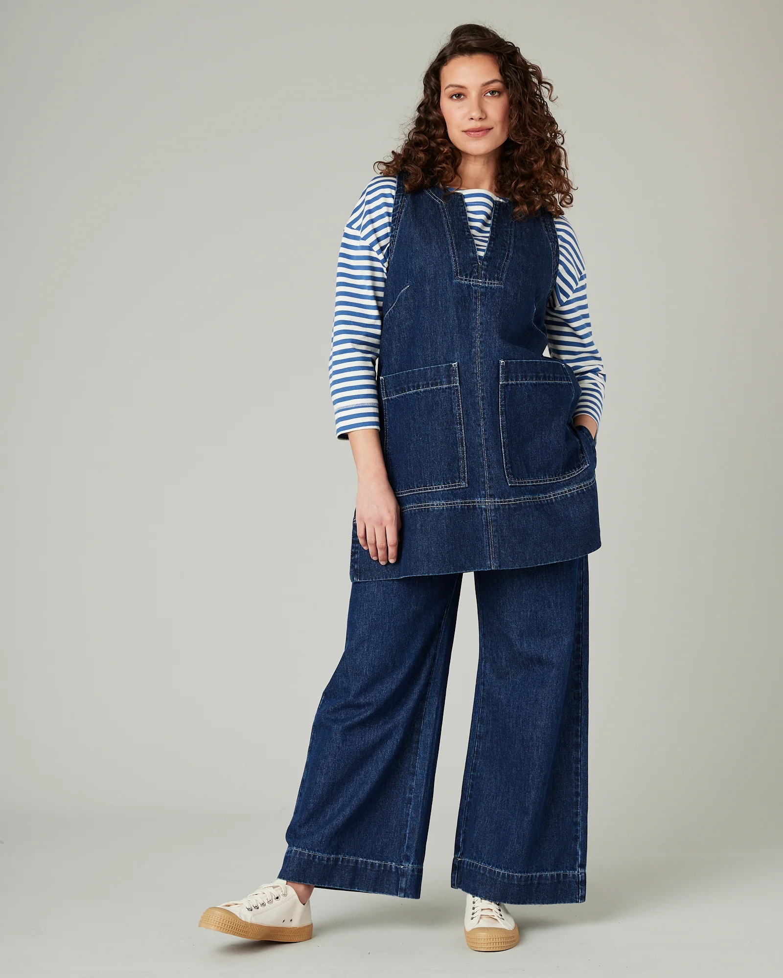 Tabby Dark Wash Denim Tunic - Image 19