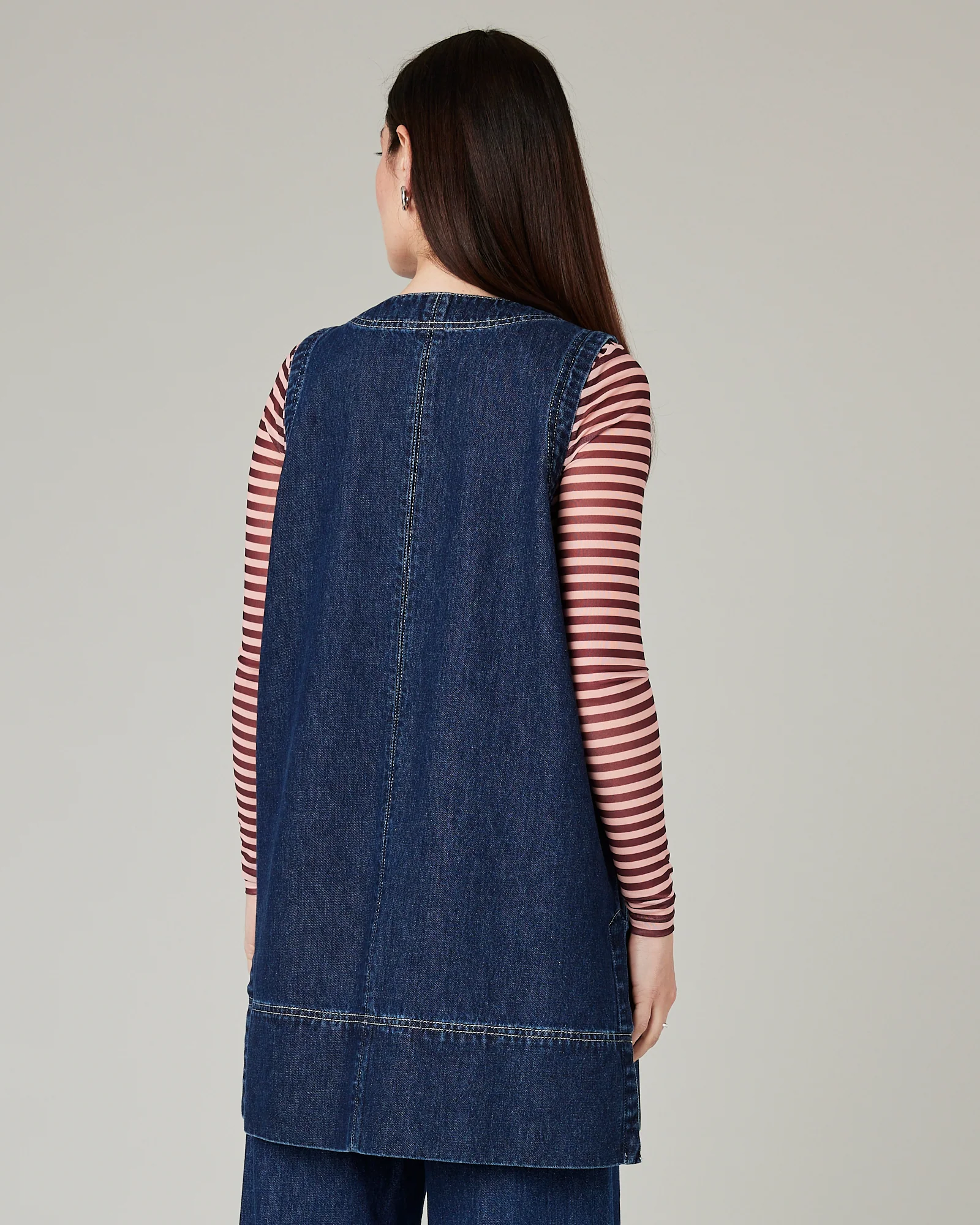 Tabby Dark Wash Denim Tunic - Image 4