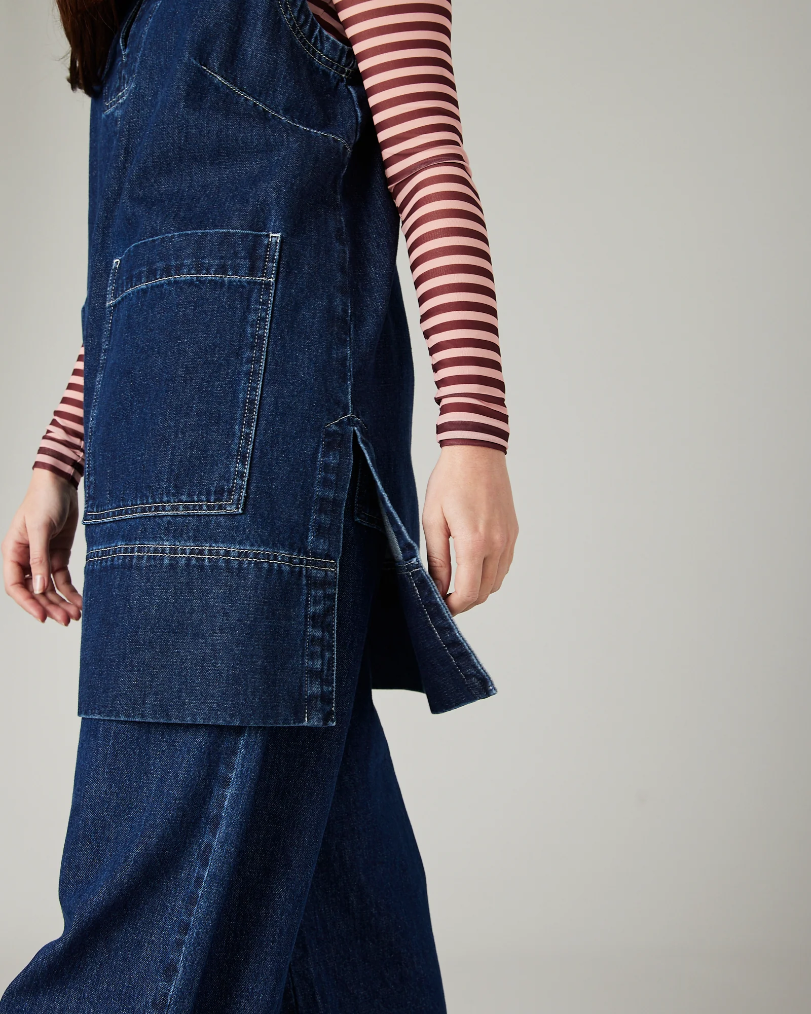 Tabby Dark Wash Denim Tunic - Image 8