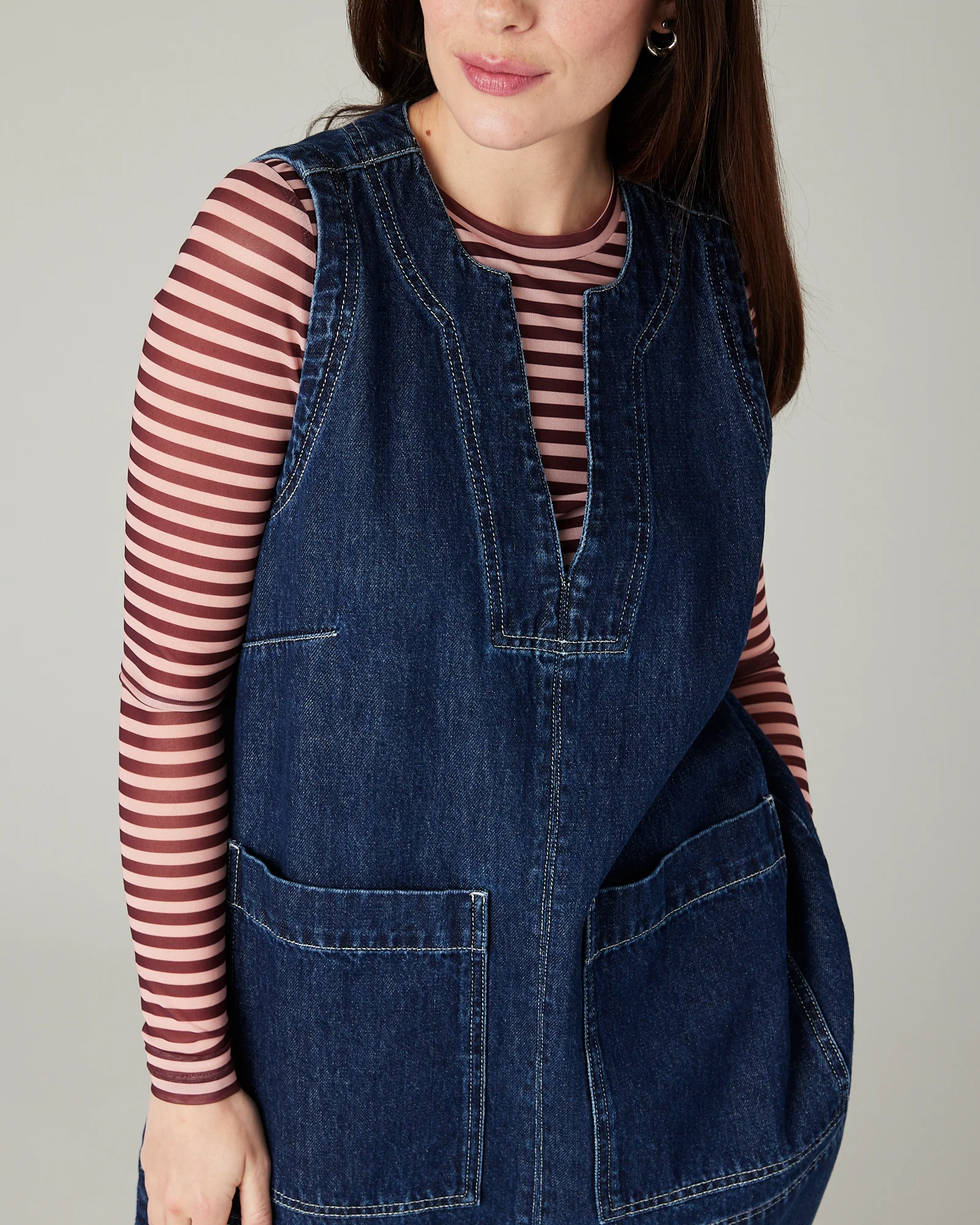 Tabby Dark Wash Denim Tunic - Image 9