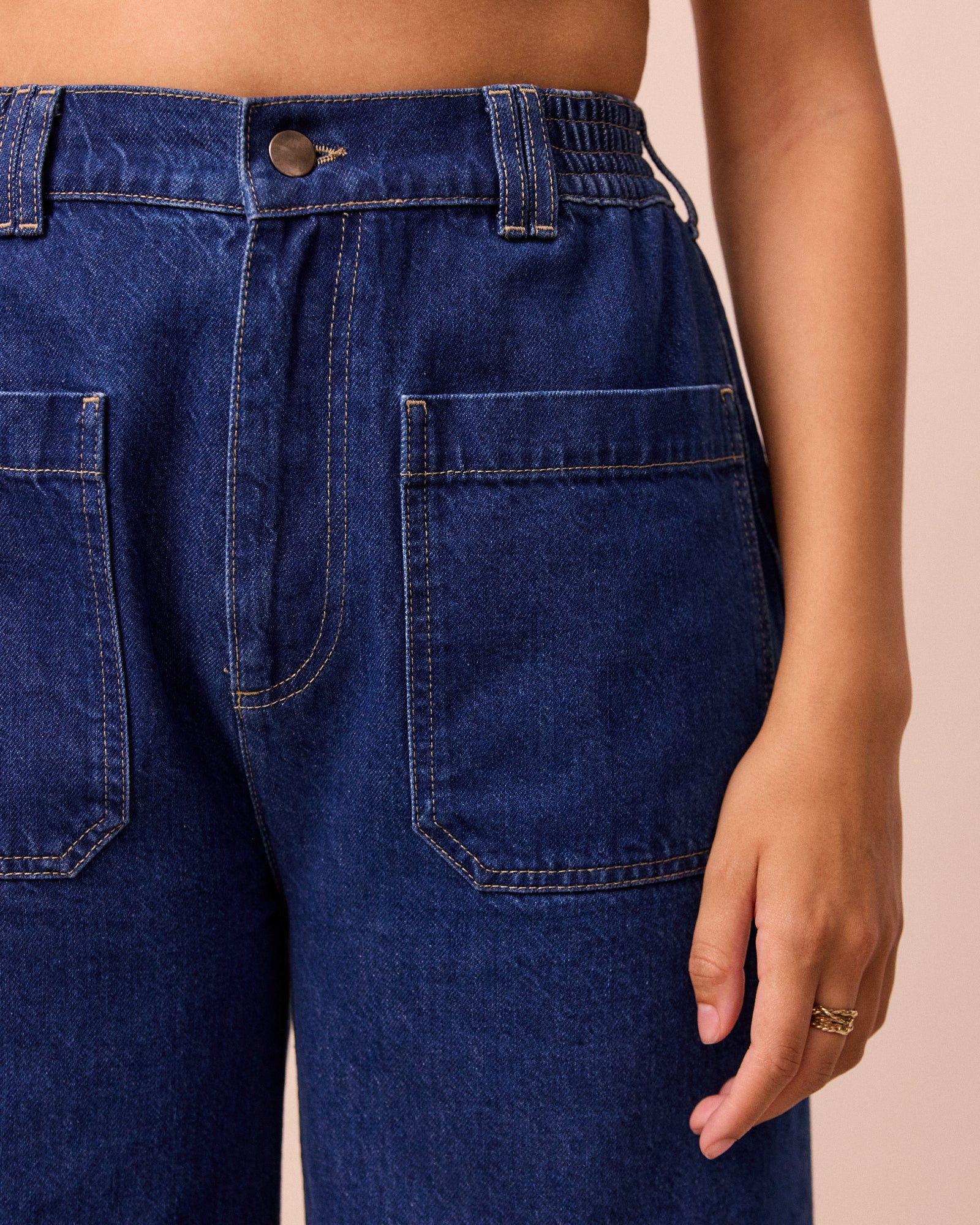 Teddi Mid Blue Denim Jeans - Image 4