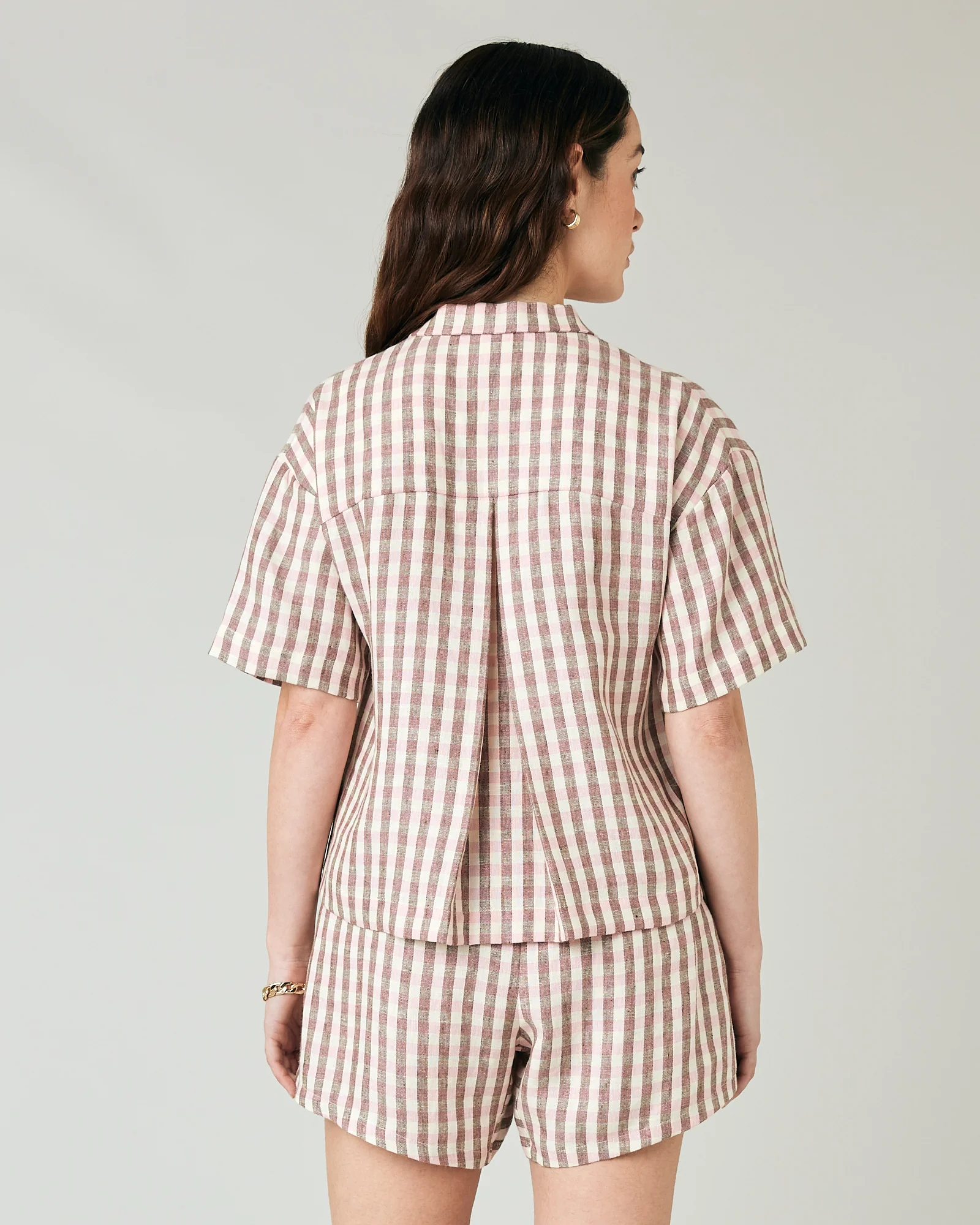 Wear Anywhere Neapolitan Check Linen Top - Image 3